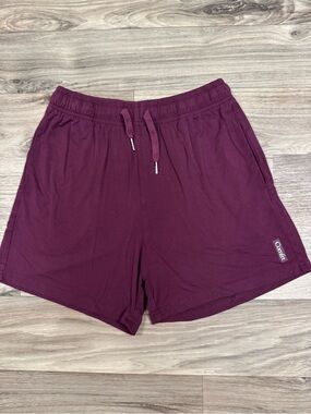 Comfrt Cloud Lounge Shorts in Plum Size Extra Small